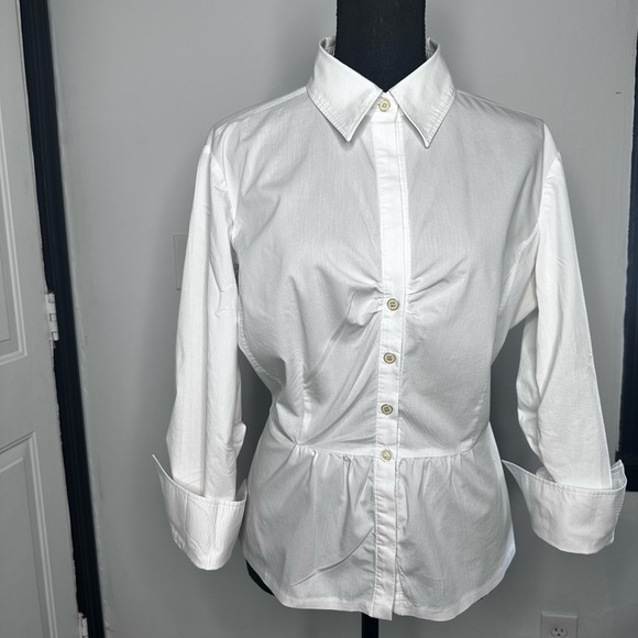 New York & Company Tops - New York & Company White Button-Down Shirt